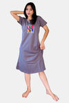 Sweetmoon Long T Shirt Nightdress - Grey — thumbnail 1